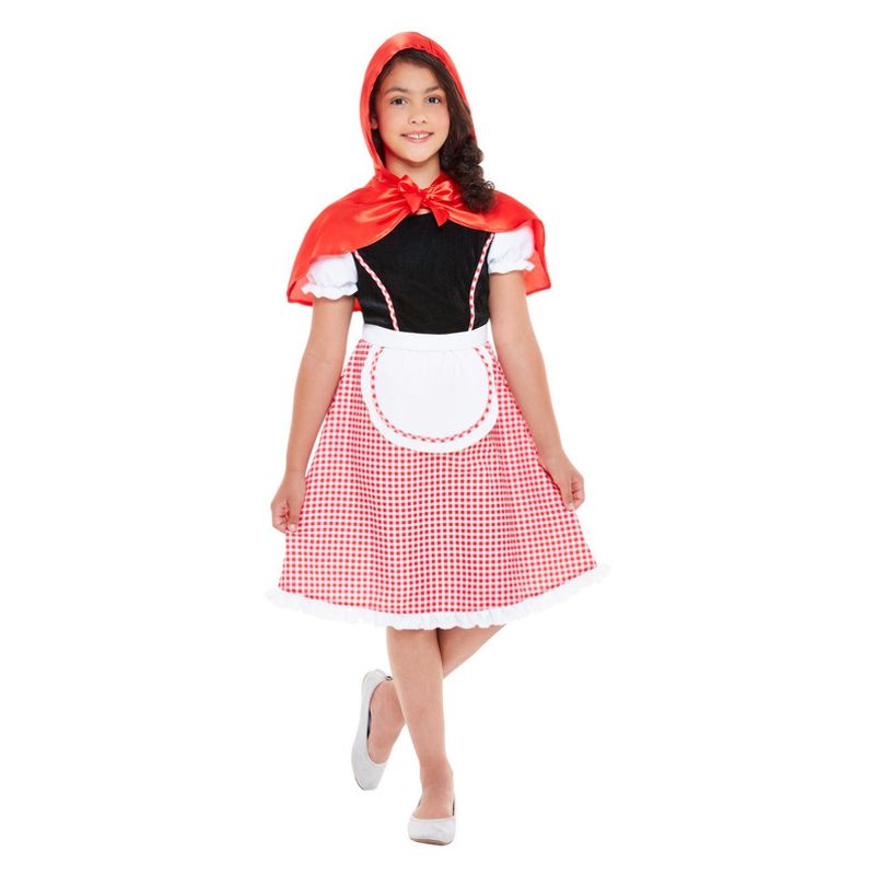 Deluxe Red Riding Hood Costume Red & White Child 1