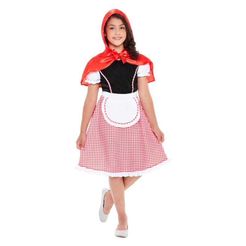 Deluxe Red Riding Hood Costume Red and White Child 1