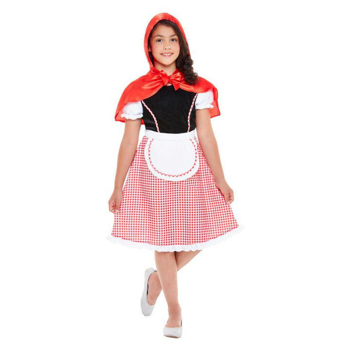 Deluxe Red Riding Hood Costume Red & White Child_1
