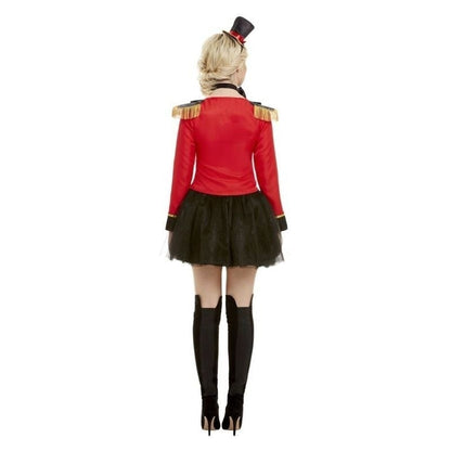 Deluxe Ringmaster Lady Costume Adult Red 2