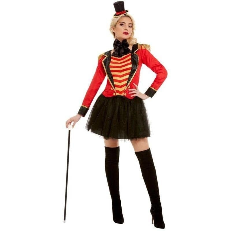 Deluxe Ringmaster Lady Costume Adult Red_1