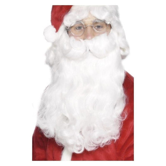 Deluxe Santa Beard Adult White 2