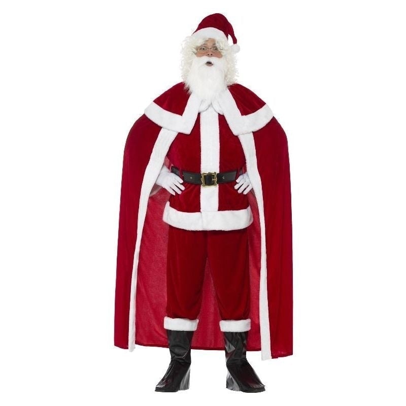 Deluxe Santa Claus Costume With Trousers Adult Red_2