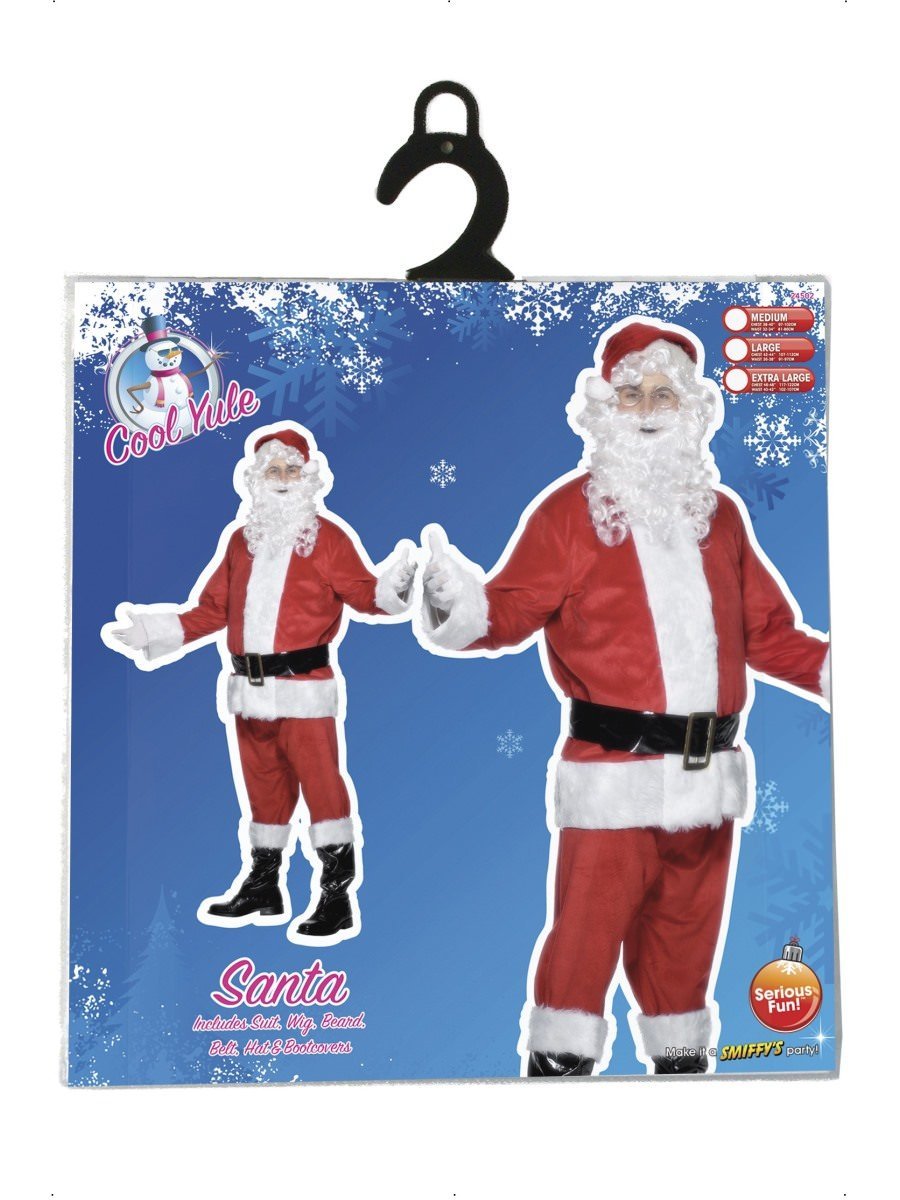 Deluxe Santa Costume Mens with Beard_3