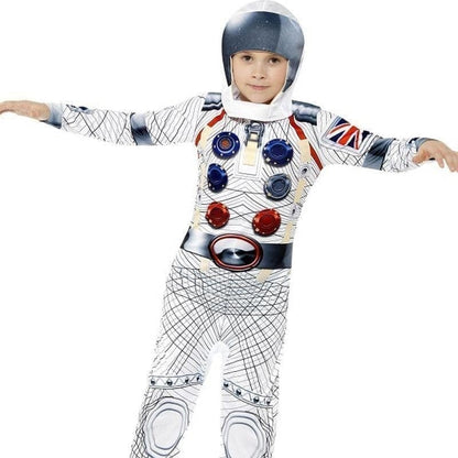 Deluxe Spaceman Costume Kids White 1
