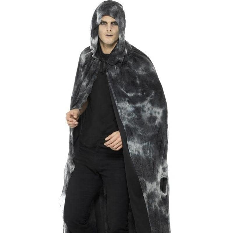 Deluxe Spellbound Decayed Cape Adult Black Green_1
