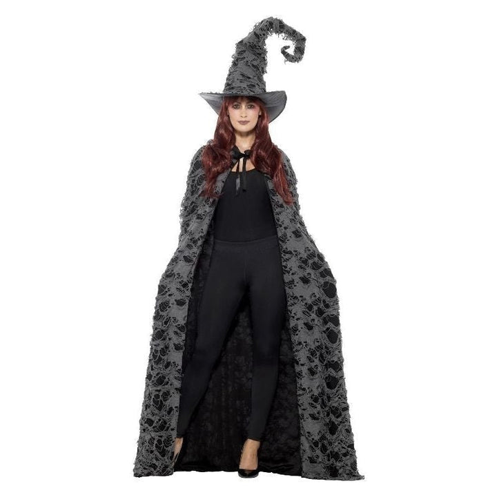 Size Chart Deluxe Spellcaster Cape Adult Grey
