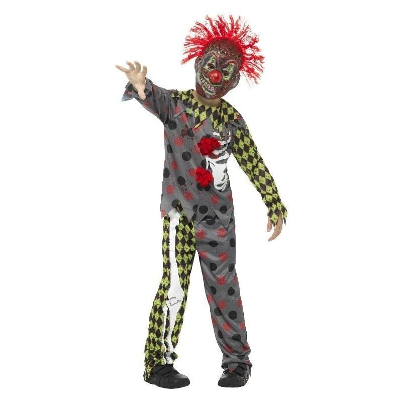 Deluxe Twisted Clown Costume Kids Multi 2