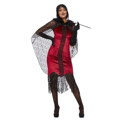 Deluxe Vampire Flapper Costume Red 1