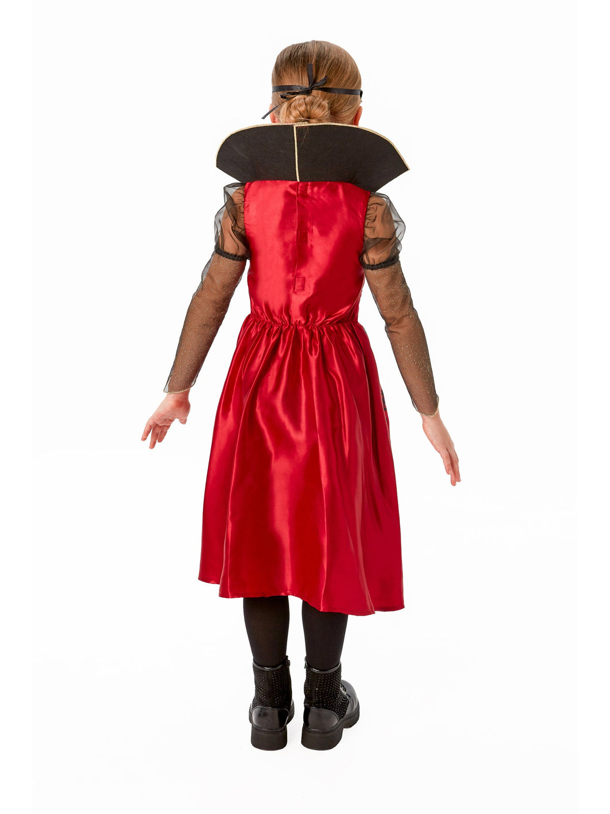 Deluxe Vampiress Costume Red Dress for Girls 3