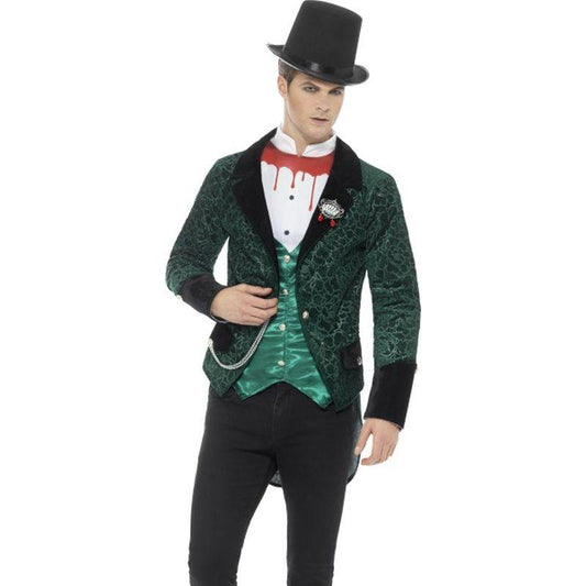 Deluxe Victorian Vampire Costume Adult Green 1