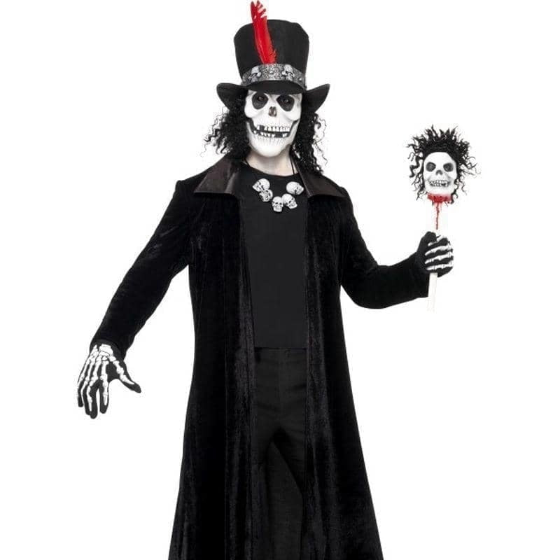 Deluxe Voodoo Man Costume Adult Black White_1