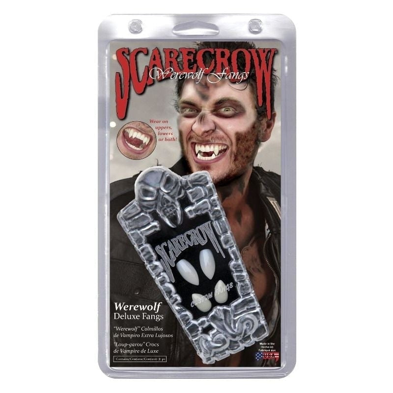 Deluxe Werewolf Fangs Adult White 2