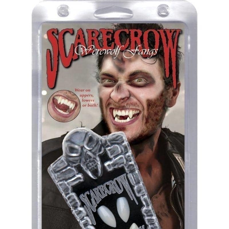 Deluxe Werewolf Fangs Adult White 1