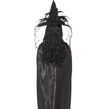 Black Deluxe Adult Witch Cape Costume Accessory 2