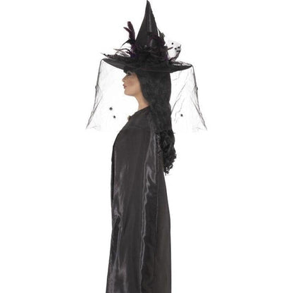 Black Deluxe Adult Witch Cape Costume Accessory 3