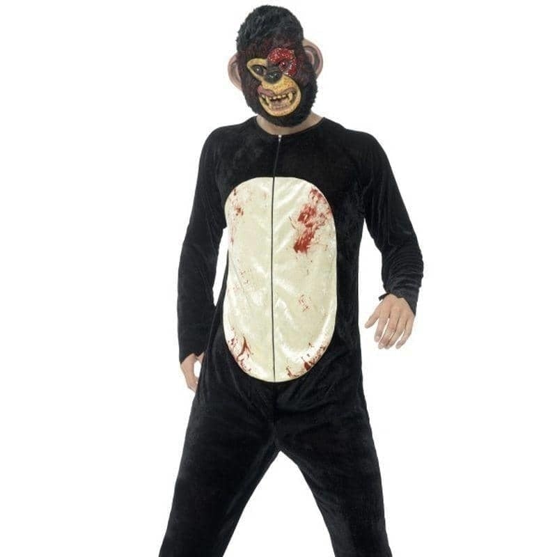 Deluxe Zombie Chimp Costume Adult Black 1