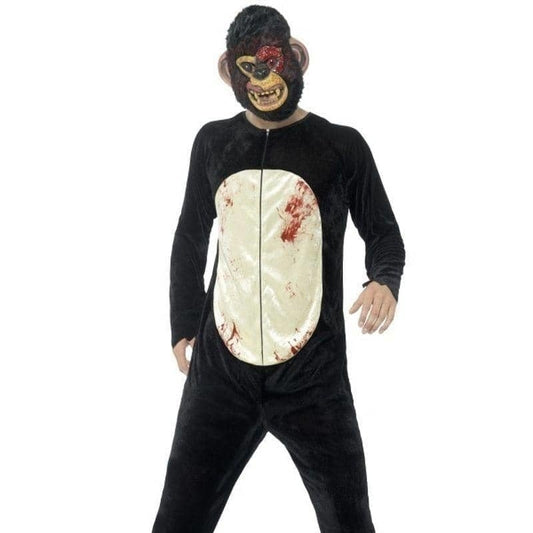 Deluxe Zombie Chimp Costume Adult Black 1
