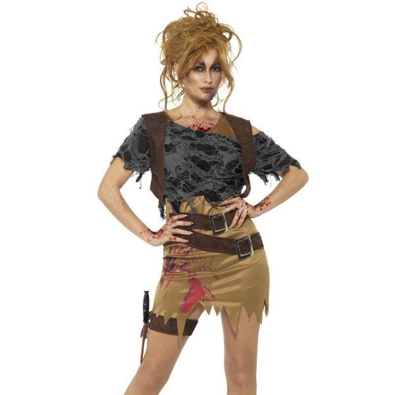 Deluxe Zombie Huntress Costume Adult Brown_1