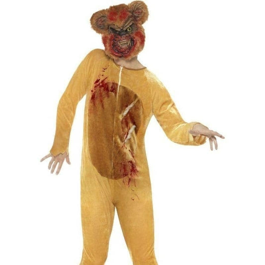 Deluxe Zombie Teddy Bear Costume Adult Brown 1