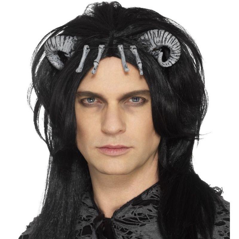 Demonic Creature Wig Adult Black 1