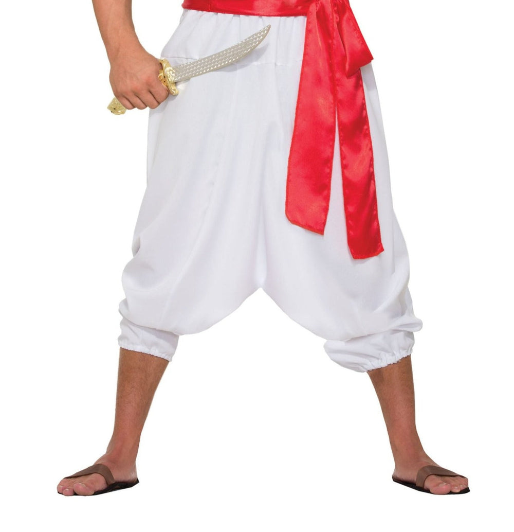 Size Chart Desert Prince White Pants Arabian Costume Accessory