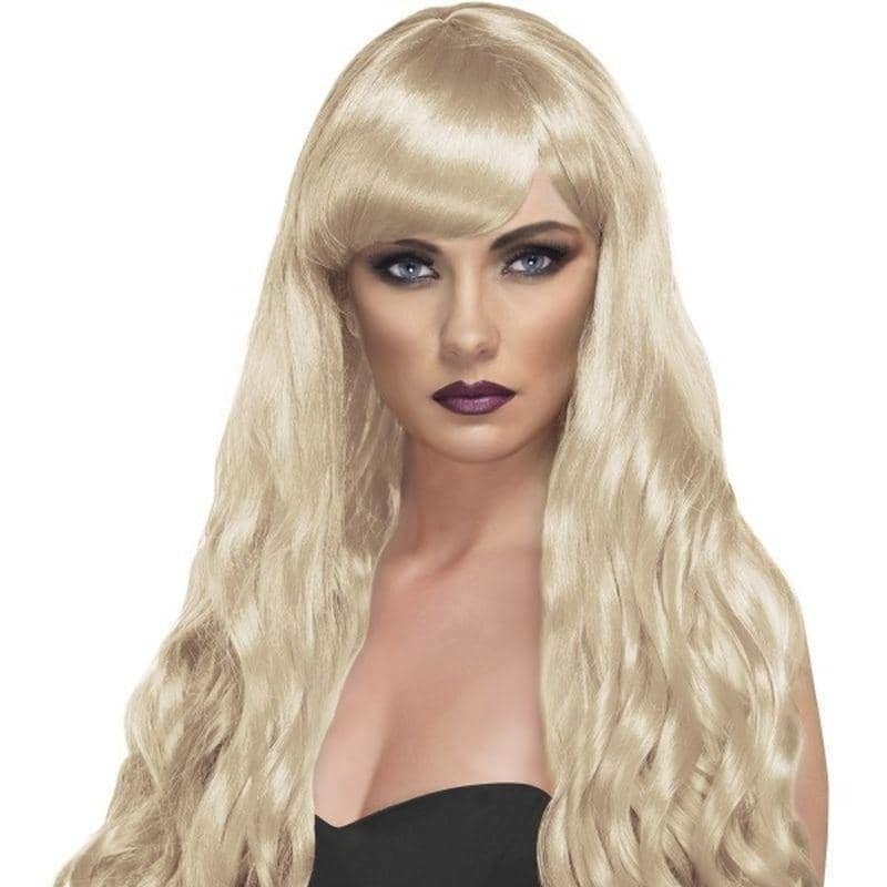 Desire Wig Long Blonde Curly with Fringe Mermaid Costume Hair 2
