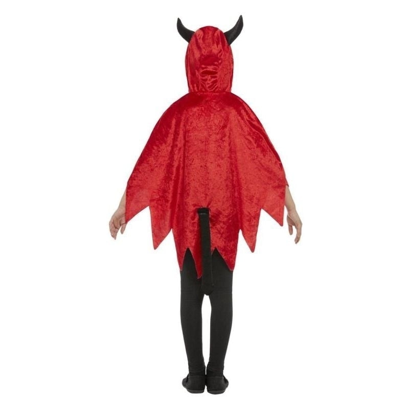Devil Hooded Cape Child Red 2