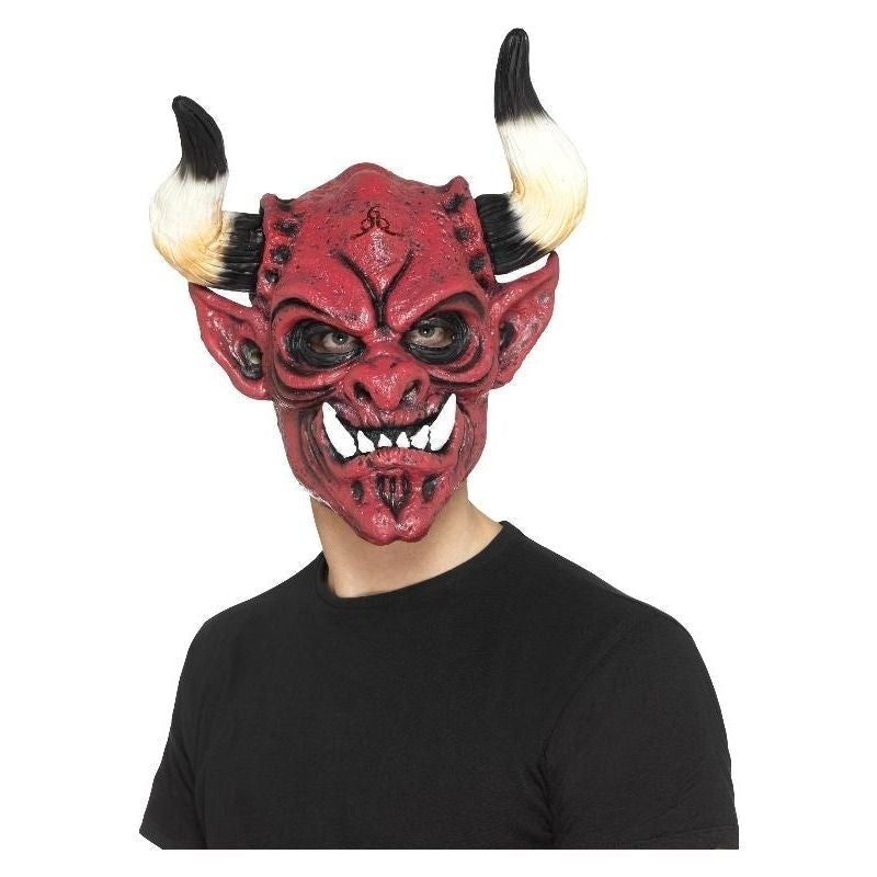 Size Chart Devil Mask Foam Latex Adult Red