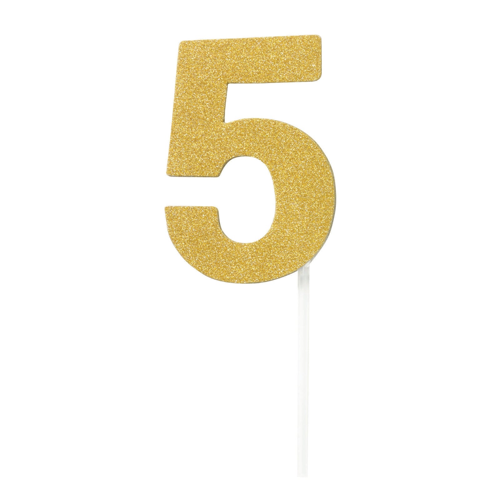 Diamond Cake Toppers Gold No. 5 1