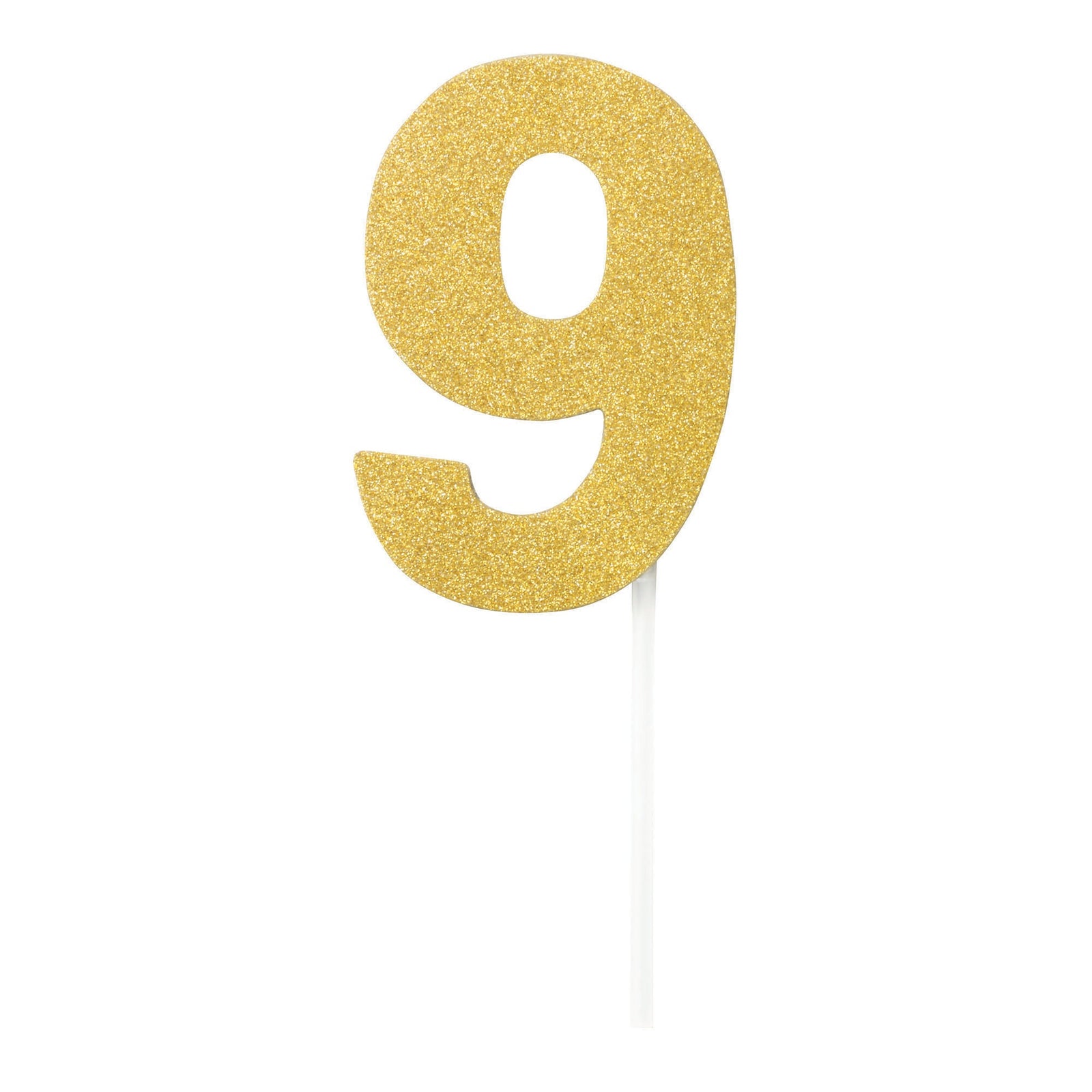 Diamond Cake Toppers Gold No. 9 1