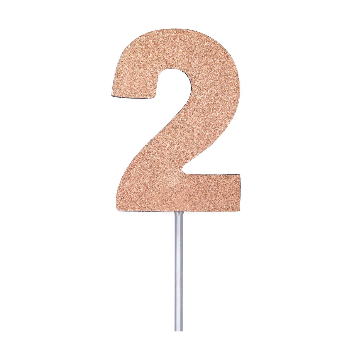 Diamond Cake Toppers Rose Gold No. 2 1