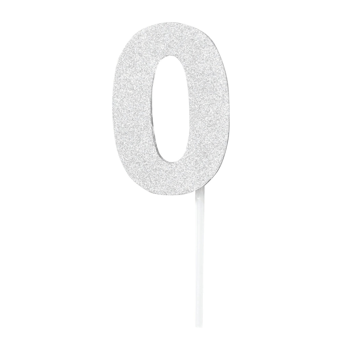 Diamond Cake Toppers Silver No. 0 1