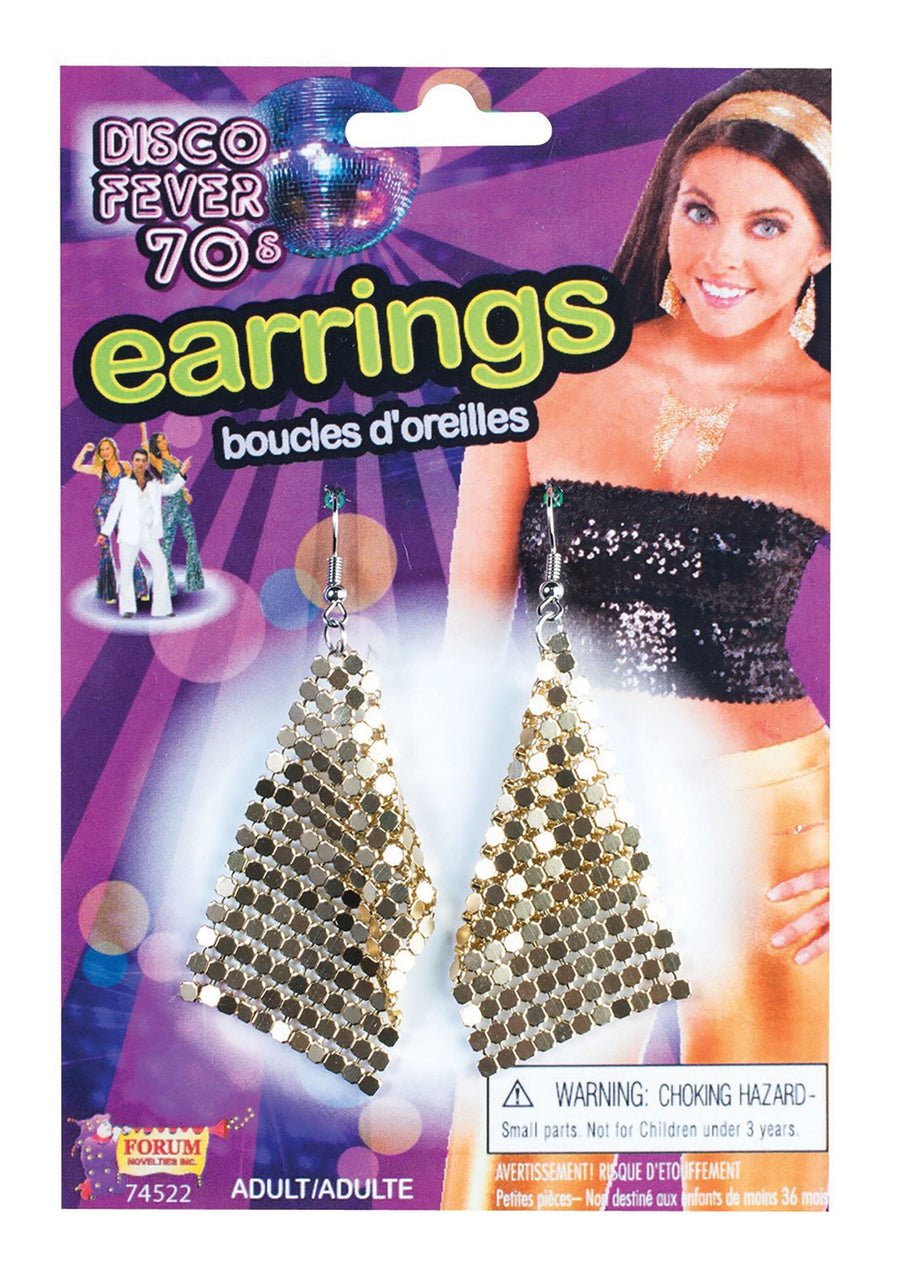 Diamond Earrings Gold Costume Accessories Female_1