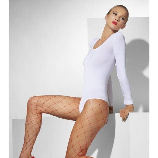 Diamond Net Tights Adult Red 1