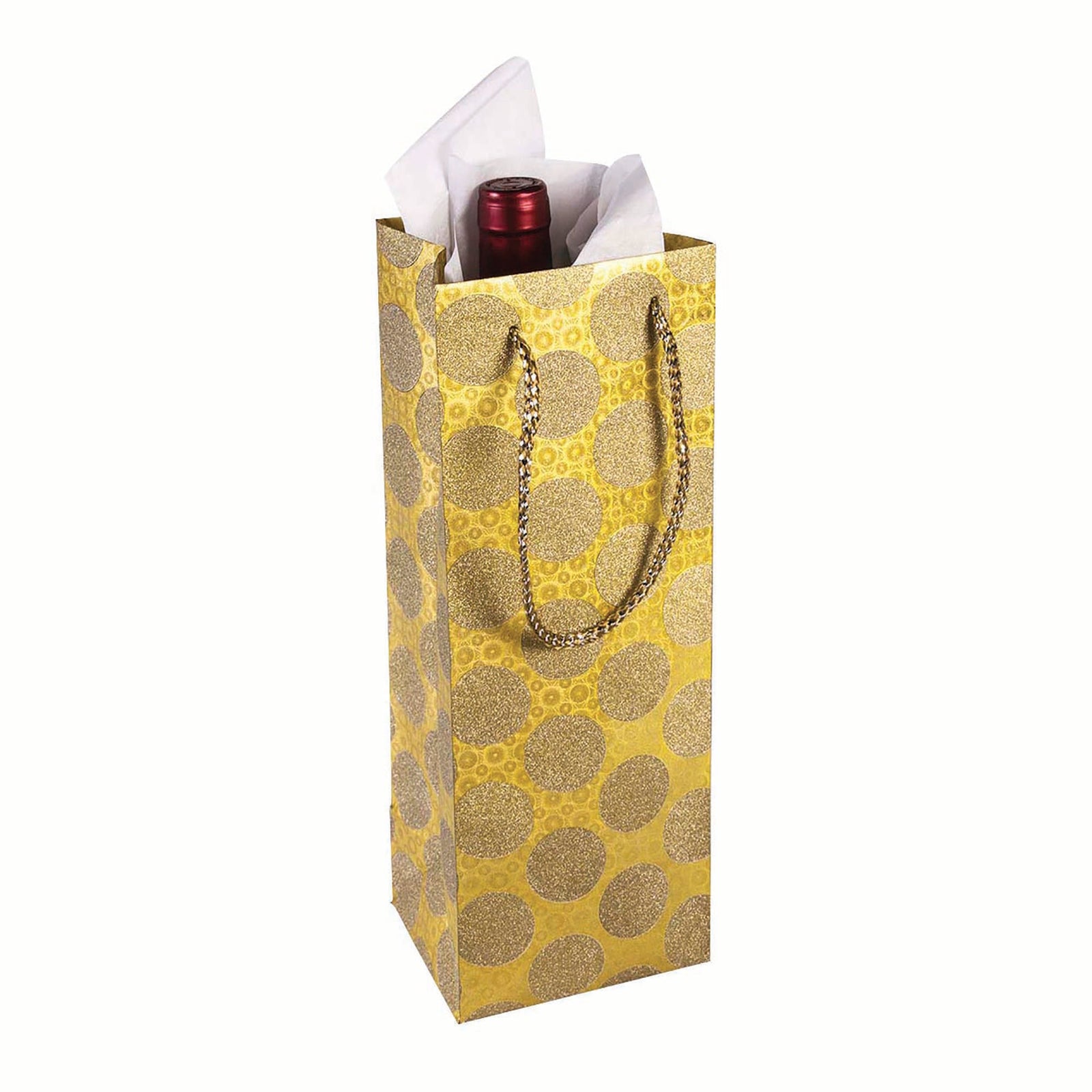 Diamond Wine Bag Gold Dot 1