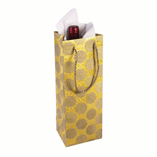 Diamond Wine Bag Gold Dot 1
