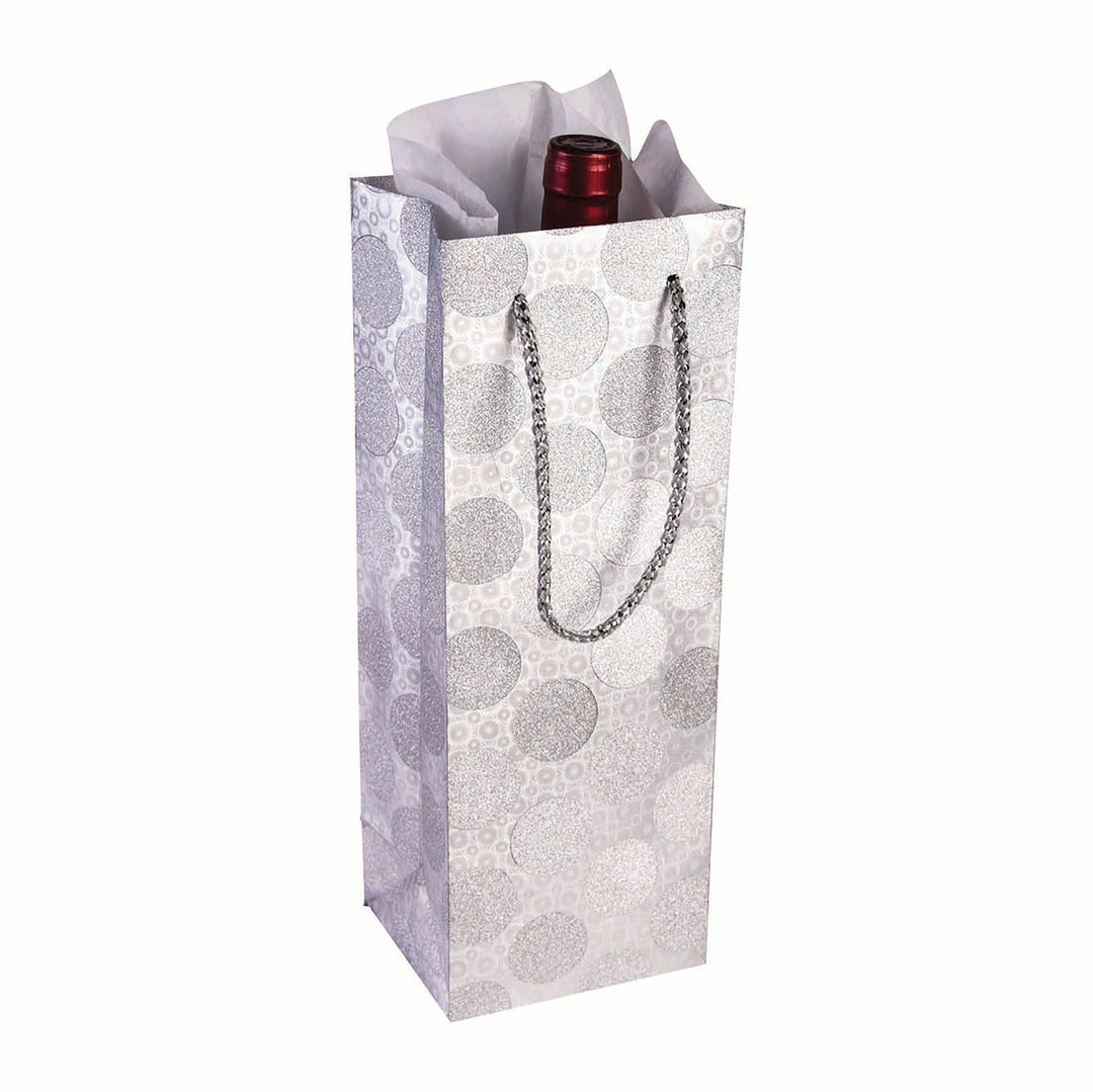 Diamond Wine Bag Dots Silver_1 SK97294