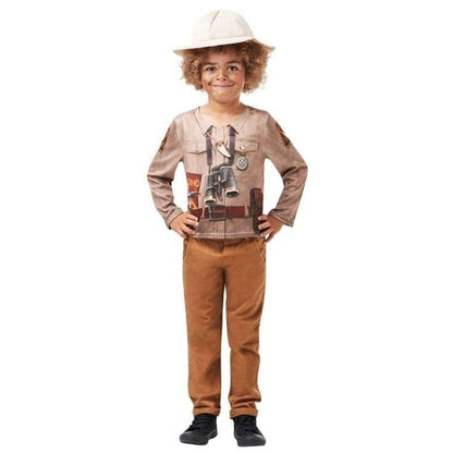 Dino Explorer Kids Costume and Hat 1