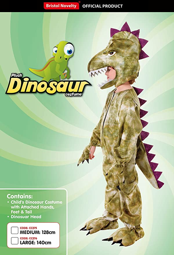Size Chart Dinosaur Childrens Costume