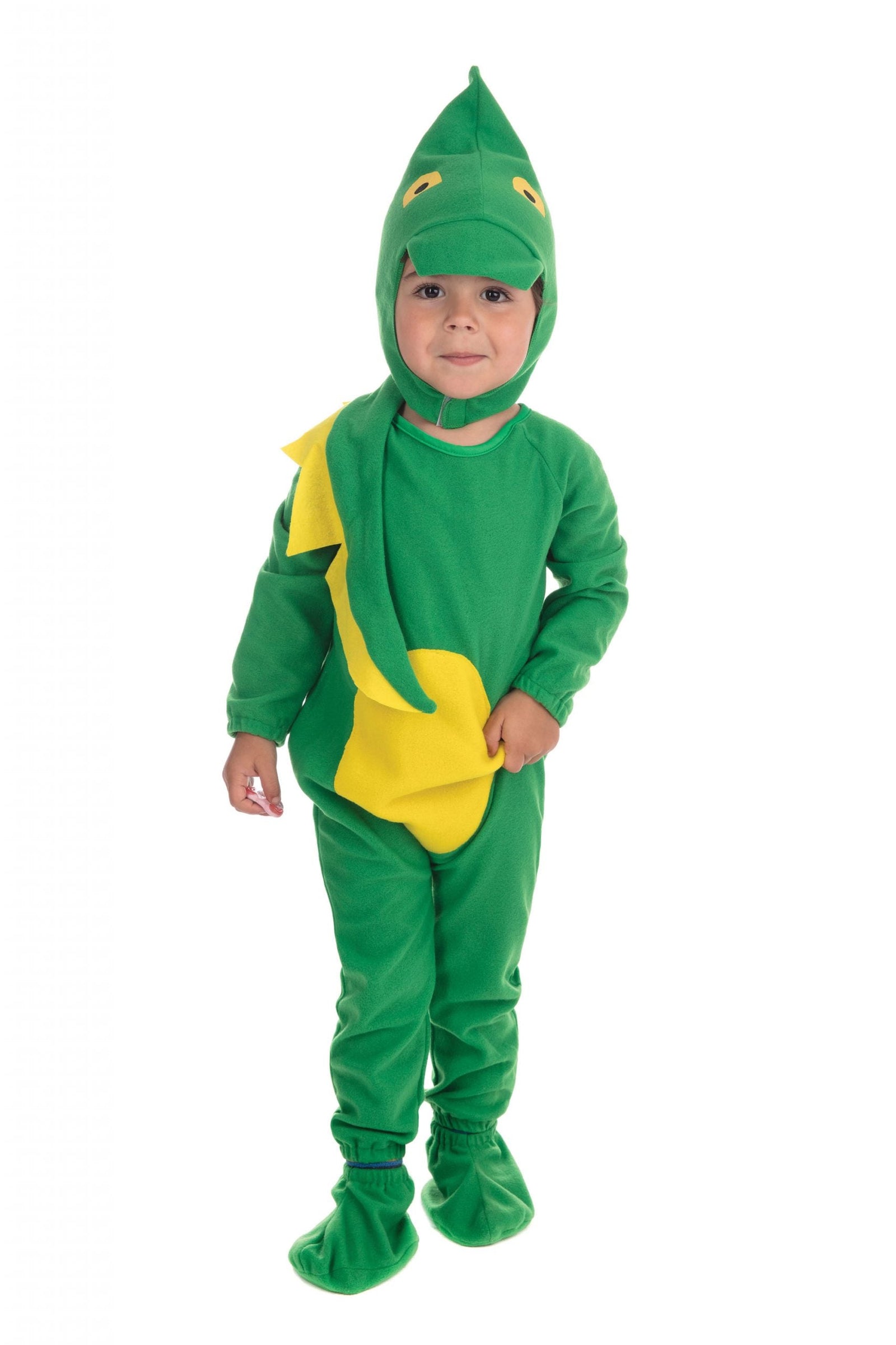 Dinosaur Toddler Costume Green Jumpsuit 1