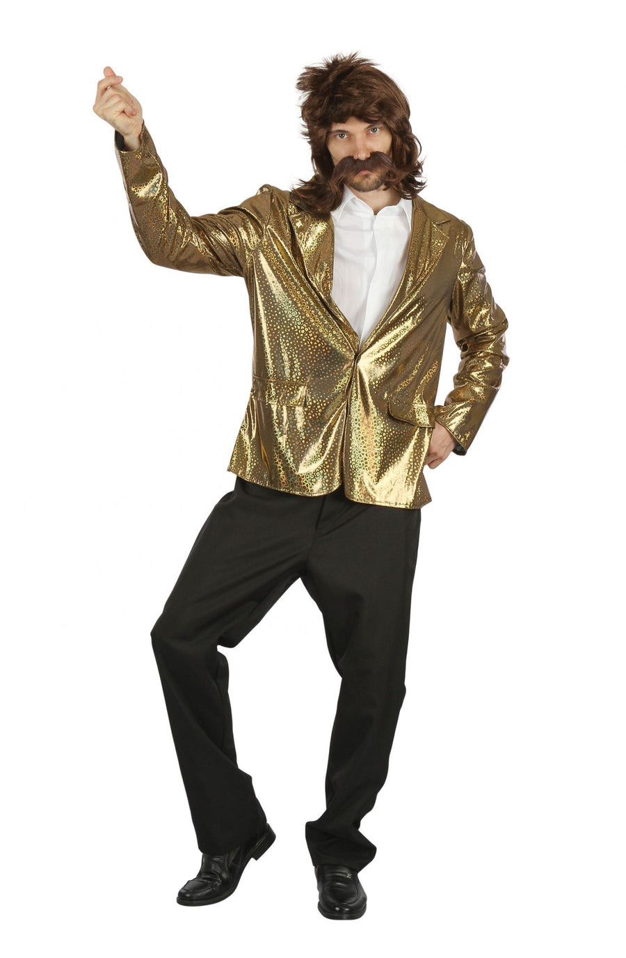 Disco Jacket Gold 1970s Costume_1