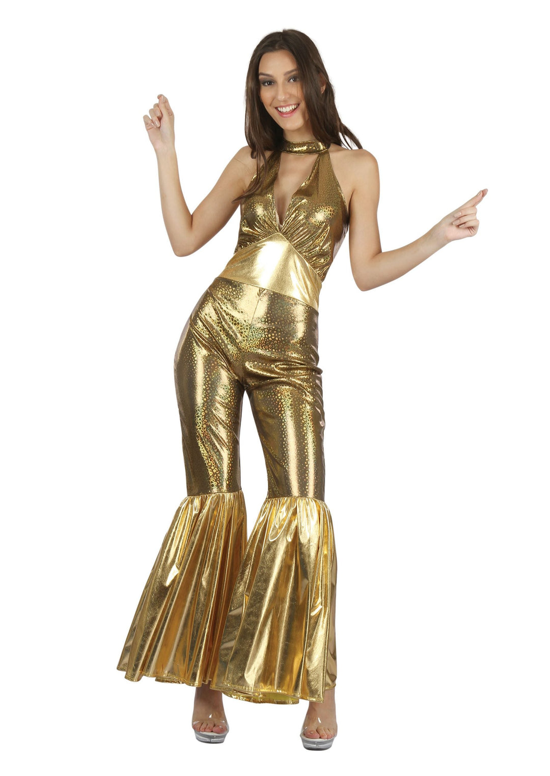Disco Jumpsuit Female Gold_1