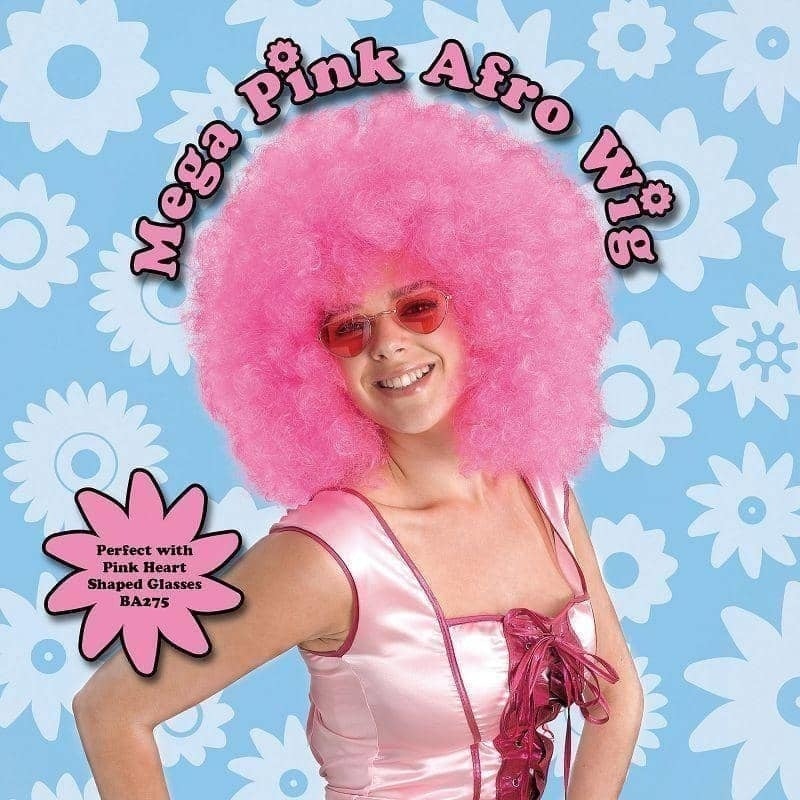 Size Chart Disco Wig Mega Pink Hair