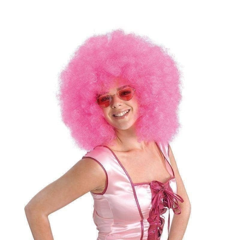 Disco Wig Mega Pink Hair 1
