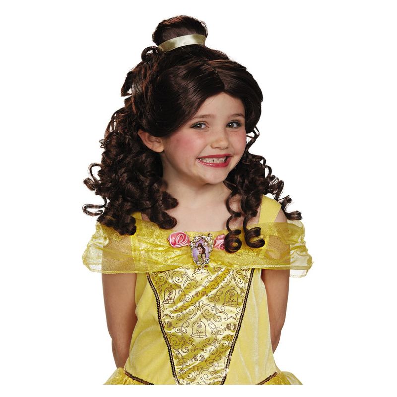 Disney Beauty and The Beast Belle Wig Child Brown Costume Accessory 1