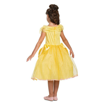 Disney Beauty and The Beast Belle Costume Child Yellow Dress with Character Cameo 2