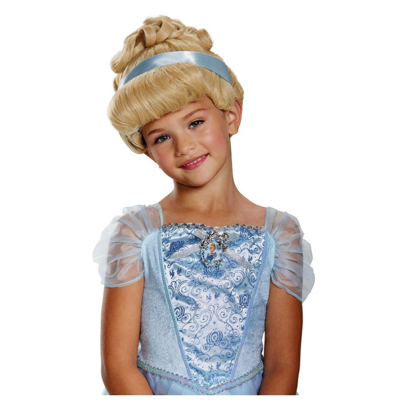 Disney Cinderella Deluxe Blonde Childs Costume Accessory Wig 1
