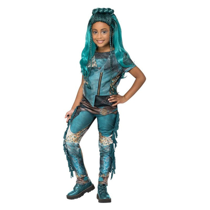 Disney Descendants Uma Costume Child Black Blue Green_1