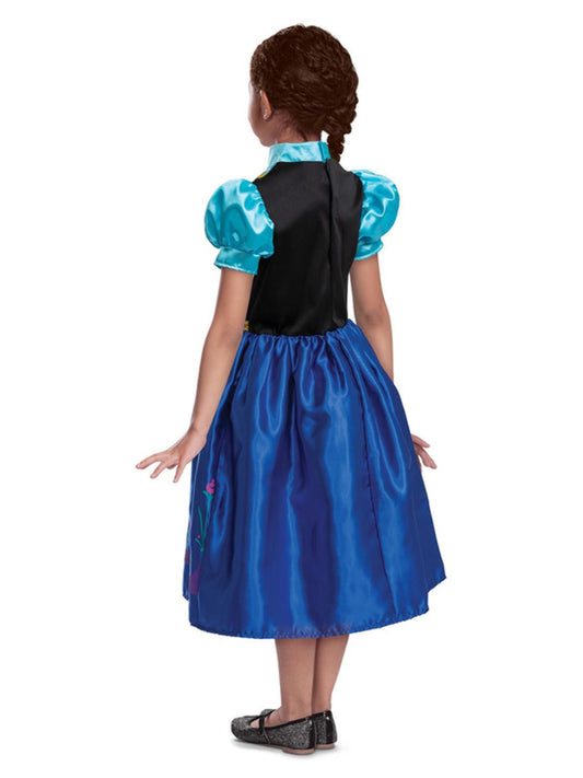 Disney Frozen Anna Travelling Deluxe Childs Costume Dress with Detachable Cloak 2
